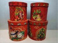 Набор коробок шляпных Рождественская звезда