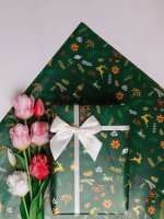 Бумага упаковочная НГ Ветки/олени