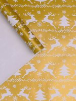 Бумага упаковочная НГ Олени