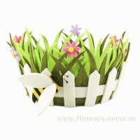 Кашпо декоративное Цветы (фетр)