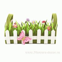 Сумочка декоративная Цветы (фетр)