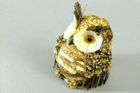 Декоративная фигурка Сова (пенопласт, трава)