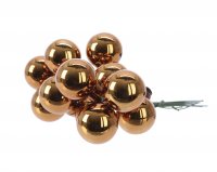 Набор елочных украшений Шарик на проволоке (стекло)