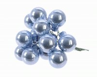 Набор елочных украшений Шарик на проволоке (стекло)