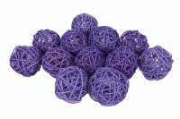 Набор плетеных шаров из ротанга