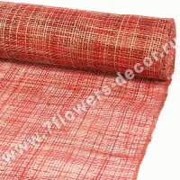 Упак. материал Абака Burlap, Tomato Red