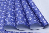 Бумага крафт НГ беленый Новогодние игрушки, 70г/м2