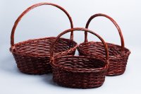 Набор корзин плетеных (ива)