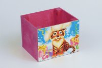 Кашпо НГ Праздничное настроение (дерево)