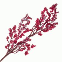 Ветка ягодная искусственная (пластик)