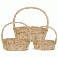 Набор корзин плетеных (ива)