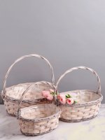 Набор корзин плетеных (ива)