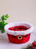 Корзина плетеная НГ Санта (бамбук)