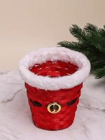 Корзина плетеная НГ Санта (бамбук)