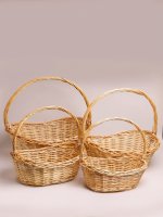 Набор корзин плетеных (ива)